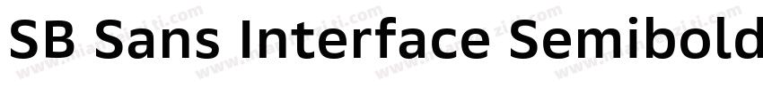 SB Sans Interface Semibold字体转换
